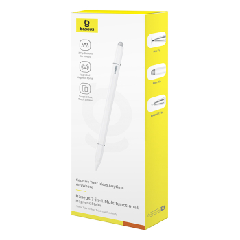 3w1 Rysik pasywny stylus Smooth Writing III - wersja magnetyczna - biały