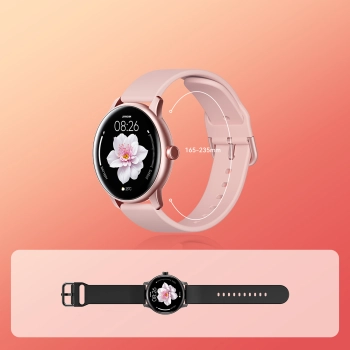 Smartwatch Classis Series JR-FC1 z funkcją odbierania połączeń IP68 - różowy
