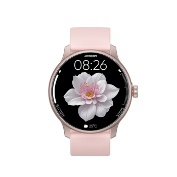Smartwatch Classis Series JR-FC1 z funkcją odbierania połączeń IP68 - różowy