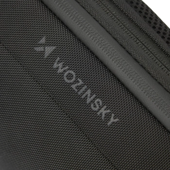 Plecak miejski Premium na jedno ramię antykradzieżowy z organizerem i USB - czarny