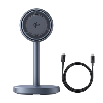 2w1 Ładowarka indukcyjna Orbit 2 Pro MagSafe Qi2 20W z chłodzeniem - szara