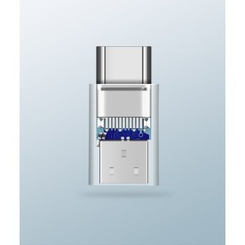 Adapter przejściówka z micro USB na USB-C - czarny