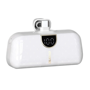 Powerbank mini 5000mAh mini 2x USB-C - biały