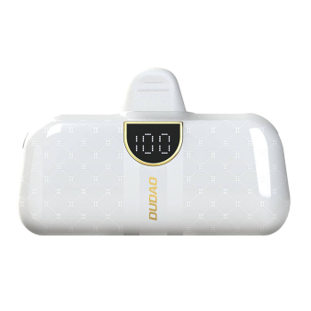 Powerbank mini 5000mAh mini 2x USB-C - biały