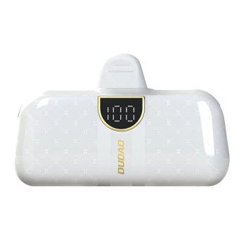 Powerbank mini 5000mAh mini 2x USB-C - biały
