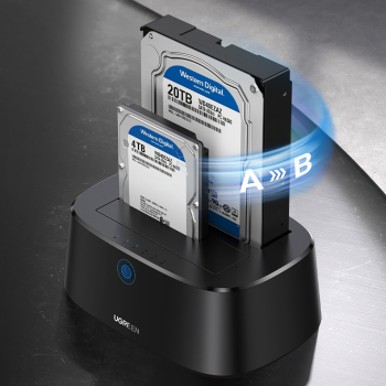 Stacja dokująca do dysków SATA 2.5'' 3.5'' SSD HHD z USB 3.0 zasilacz EU - czarna