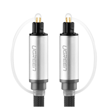 Kabel przewód optyczny audio światłowód Toslink SPDIF 1.5m - szary