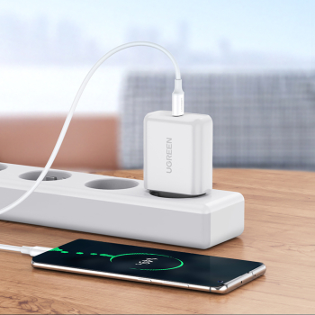 Kabel przewód USB-C - USB-C PD QC AFC 1.5m - biały