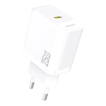 Ładowarka sieciowa 25W GaN USB-C - biała