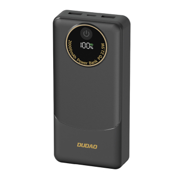 Powerbank K12Pro 20000mAh 22.5W PD USB-A USB-C - czarny