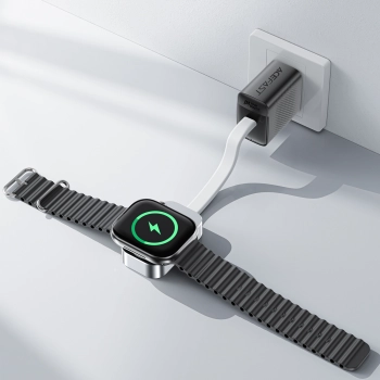 Ładowarka bezprzewodowa do Apple Watch 5W- srebrna