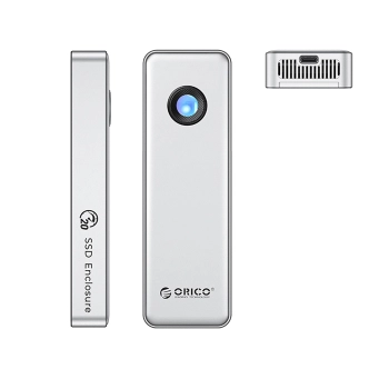 Kieszeń obudowa na dysk OUM2-G20 M.2 NVME USB-C 20Gb/s - srebrna