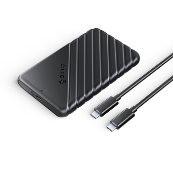 Kieszeń obudowa na dysk 25PW1C-C3 2.5'' HDD / SSD USB-C 6Gb/s - czarna