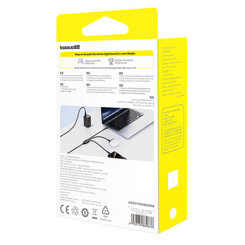 3w1 Kabel przewód Flash Series 3 100W USB-C - 2x USB-C iPhone Lightning 1.5m - czarny