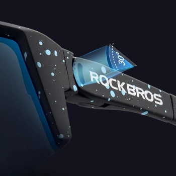 Okulary rowerowe z polaryzacją i foltrem UV 400 - fioletowe