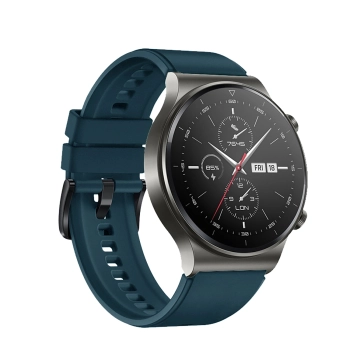 Pasek silikonowy do zegarka Huawei Watch GT 2/3/4/2 Pro/3 Pro/4 Pro/GT 2e 46mm - ciemnozielony