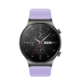 Pasek silikonowy do zegarka Huawei Watch GT 2/3/4/2 Pro/3 Pro/4 Pro/GT 2e 46mm - fioletowy