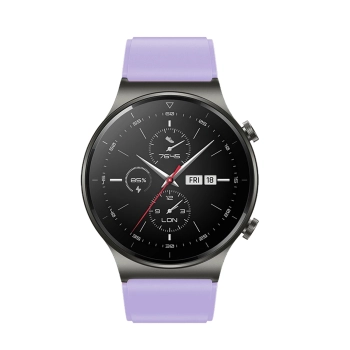 Pasek silikonowy do zegarka Huawei Watch GT 2/3/4/2 Pro/3 Pro/4 Pro/GT 2e 46mm - fioletowy