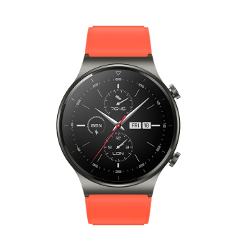 Pasek silikonowy do zegarka Huawei Watch GT 2/3/4/2 Pro/3 Pro/4 Pro/GT 2e 46mm - pomarańczowy