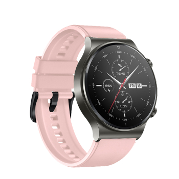 Pasek silikonowy do zegarka Huawei Watch GT 2/3/4/2 Pro/3 Pro/4 Pro/GT 2e 46mm - pudrowy