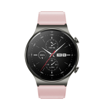 Pasek silikonowy do zegarka Huawei Watch GT 2/3/4/2 Pro/3 Pro/4 Pro/GT 2e 46mm - pudrowy
