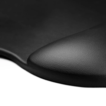 Ergonomiczna podkładka pod mysz i nadgarstek żelowa eco skóra duża antypoślizgowa - czarna