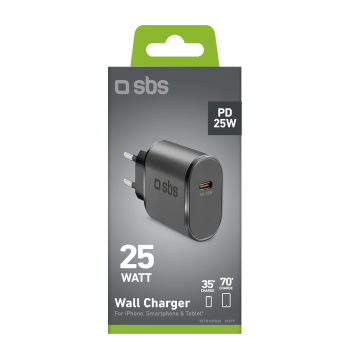 Ładowarka sieciowa Power Delivery USB-C 25W - czarna
