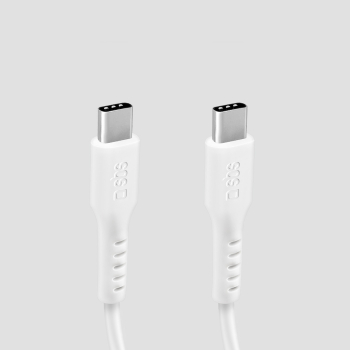 Kabel przewód USB-C PD 25W 1 m - biały