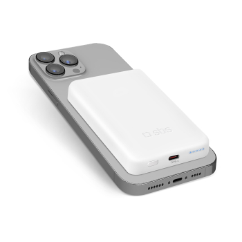 Powerbank 5000 mAh USB-C kompatybilny z MagSafe - biały