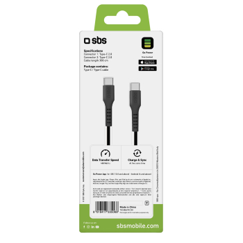 Kabel przewód USB-C - USB-C 3m - czarny