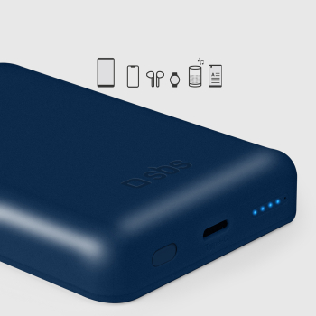 Powerbank 5000 mAh MagSafe - niebieski