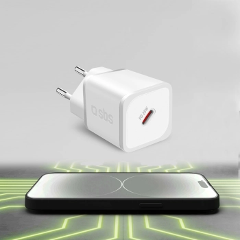 Ładowarka sieciowa GaN z Power Delivery 20W - biała