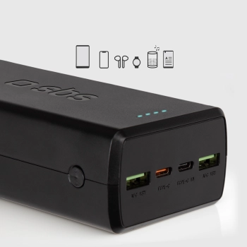 Powerbank 30000 mAh USB-C USB-A - czarny