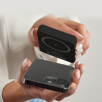 Powerbank beprzewodowy 5000 mAh USB-C MagSafe - czarny