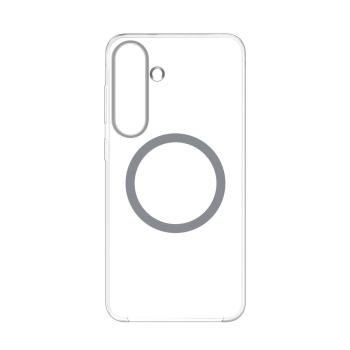 Etui silikonowe plecki Samsung Clear Magnet Case z ringiem magnetycznym do Samsung Galaxy S25 - przezroczyste