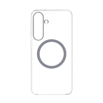 Etui silikonowe plecki Samsung Clear Magnet Case z ringiem magnetycznym do Samsung Galaxy S25 - przezroczyste