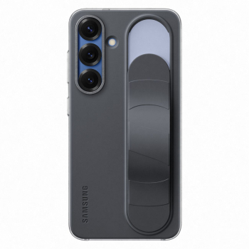 Etui silikonowe Samsung Standing Grip Case z uchwytem podstawką do Samsung Galaxy S25 - czarne
