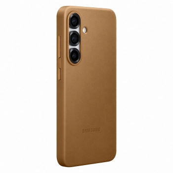 Etui plecki z ekoskóry Samsung KindSuit Case do Samsung Galaxy S25 - złote