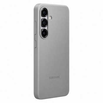 Etui plecki z ekoskóry Samsung KindSuit Case do Samsung Galaxy S25 - szare