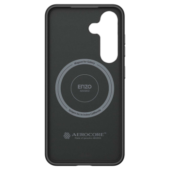 Etui silikonowe Spigen Enzo Aramid MagFit do Samsung Galaxy S25 - czarne