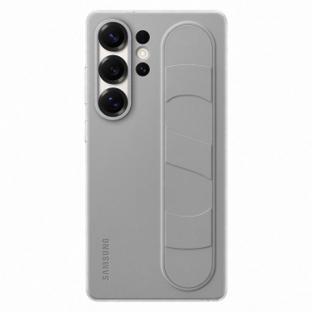 Etui silikonowe Samsung Standing Grip Case z uchwytem podstawką do Samsung Galaxy S25 Ultra - szare