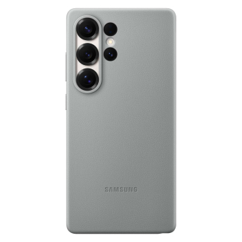 Etui plecki z ekoskóry Samsung KindSuit Case do Samsung Galaxy S25 Ultra - szare