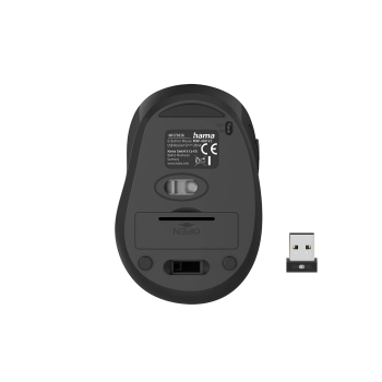 Myszka bezprzewodowa optyczna MW-400 V2 do laptopa - czarna