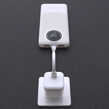 Powerbank K12 10000mAh USB-A USB-C PD22.5W - czarny
