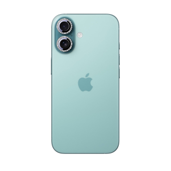 Szkło ochronne na obiektywy iPhone 16/16 Plus - czarne