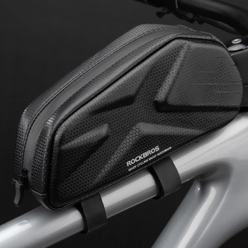 Torba rowerowa usztywniana wodoodporna na ramę 1.4l - czarna