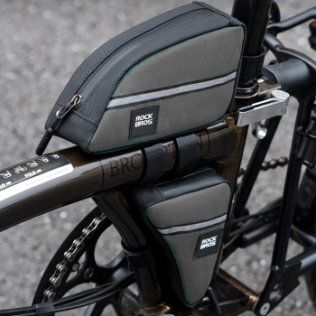 Torba rowerowa trójkątna na ramę 0.8l - zielona