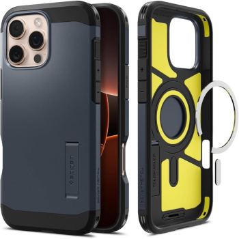 Etui pokrowiec na iPhone 16 Pro Max Tough Armor MagSafe z podstawką - ciemnoszare