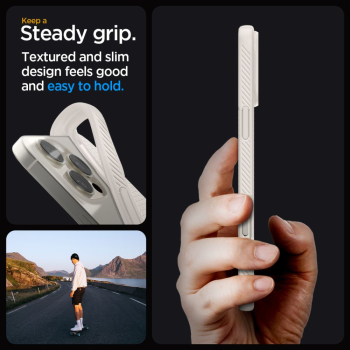 Etui case na iPhone 16 Pro Max Liquid Air - tytanowy