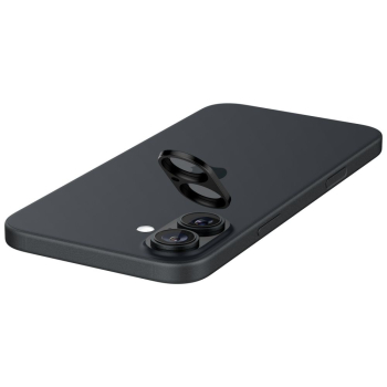 Szkło na aparat do iPhone 16 / 16 PLUS czarne - 2 szt.